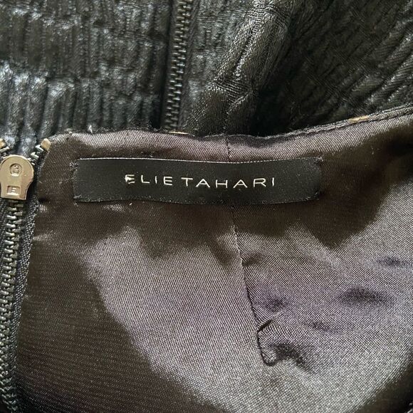 Ellie Tahari Reptile Embossed Print Sheath Dress - Picture 7 of 9